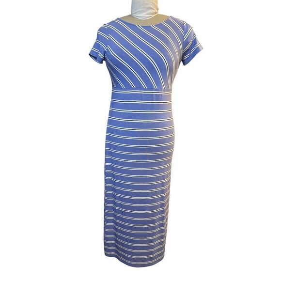 J. Jill Multidirectional Stripe Maxi Dress Sz. XS Stretchy - Picture 1 of 8